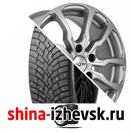 Колесо в сборе Pirelli Winter Ice Zero 2 215/65 R16 T 102 + X-trike X117 6.5xR16 5×112 ET45 DIA57.1 Серебристый в Ижевске